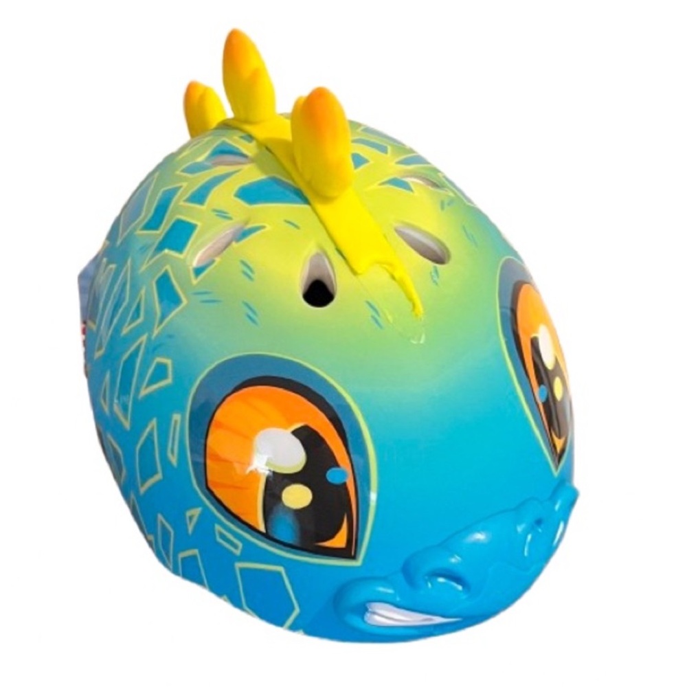 🆕- Raskullz Stego Hawk Child Helmet - Blue/Yellow. Ages: 5-8